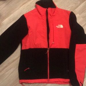 Black and Coral North face